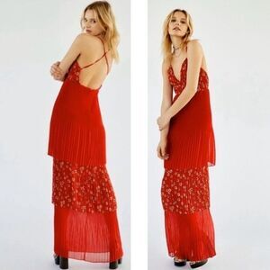Free People Womens Size 2 Kayla Tiered Gown By Fame and Partners